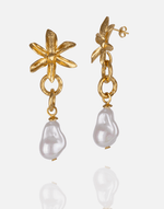 Load image into Gallery viewer, Flowers Romance with Pearl Earring - Aquadan.co