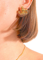 Load image into Gallery viewer, Golden Sphinx Majesty Earrings - Aquadan.co