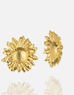 Load image into Gallery viewer, Golden Sunflower Studs - Aquadan.co