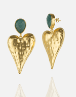 Cargue la imagen en el visor de la galería, Love with Natural Stone Earring - Aquadan.co