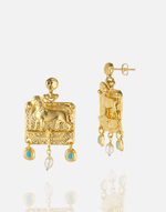 Load image into Gallery viewer, Golden Sphinx Elegance Earrings - Aquadan.co
