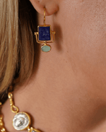 Load image into Gallery viewer, Lapis Serenity Drop Earrings - Aquadan.co