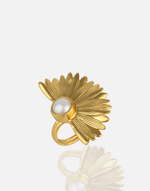 Load image into Gallery viewer, Pearl Fan Adjustable Ring - Aquadan.co